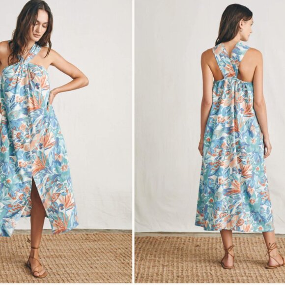 Bay Twist Dress - Paradise Blossom Floral FAHERTY xxl EUC - Picture 3 of 11